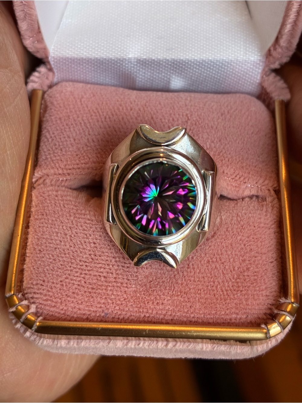 Mystic Topaz Sterling Silver Ring